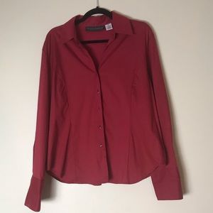 CLEARANCE Harve Benard red button down shirt